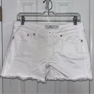 Vineyard Vines Women’s White Denim Jean Shorts - Size 27